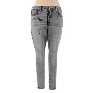 Good American Good Waist GW844T High Rise Black 32X28 Size 14 15